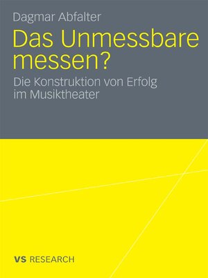 cover image of Das Unmessbare messen?